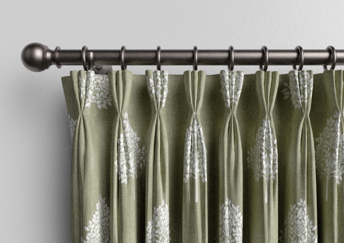 William Morris At Home Marigold Tree Embroidery, Nettle - Made to Measure Curtains - Image 11